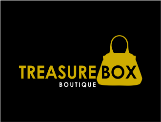 Treasure Box Boutique  logo design by Girly