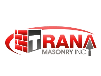 Trana Masonry Inc. logo design by PMG