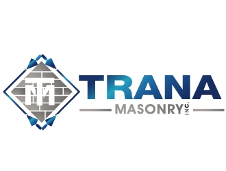 Trana Masonry Inc. logo design by PMG