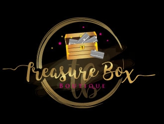 Treasure Box Boutique  logo design by REDCROW