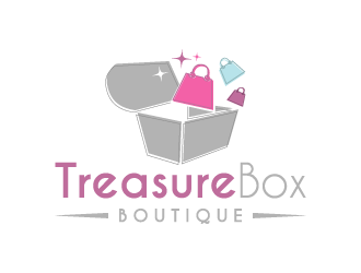 Treasure Box Boutique  logo design by akilis13