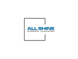 All Shine Window Cleaning logo design by rief