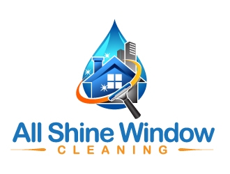 All Shine Window Cleaning logo design by Dawnxisoul393
