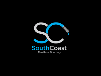 SouthCoast Dustless Blasting logo design by hopee