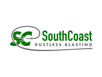 SouthCoast Dustless Blasting logo design by cintoko