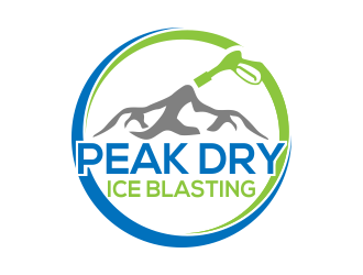 Peak Dry Ice Blasting logo design by done
