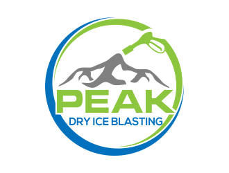 Peak Dry Ice Blasting logo design by done