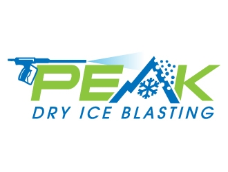 Peak Dry Ice Blasting logo design by jaize
