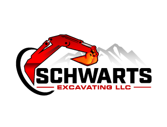 schwartz excavating llc logo design by THOR_