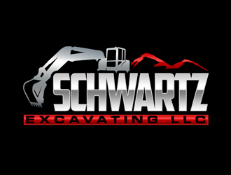schwartz excavating llc logo design by kunejo