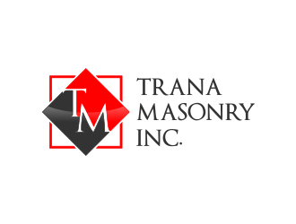 Trana Masonry Inc. logo design by akhi