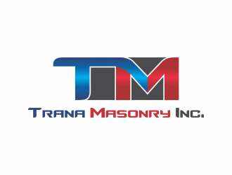 Trana Masonry Inc. logo design by ROSHTEIN