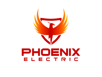 Phoenix Electric logo design by pionsign