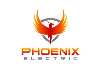 Phoenix Electric logo design by pionsign