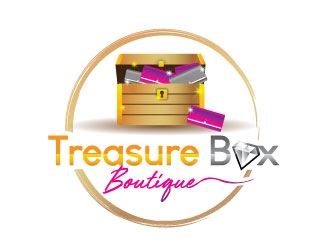 Treasure Box Boutique  logo design by REDCROW