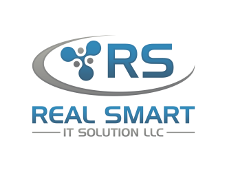 REAL SMART IT SOLUTION LLC logo design by RIANW