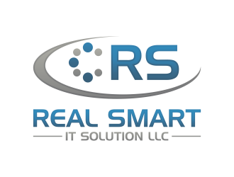 REAL SMART IT SOLUTION LLC logo design by RIANW