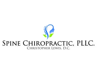 Spine Chiropractic is my Doing business as for marketing.  On my business cards and letter head I want Spine Chiropractic, PLLC.  Christopher Lewis, D.C. logo design by jetzu