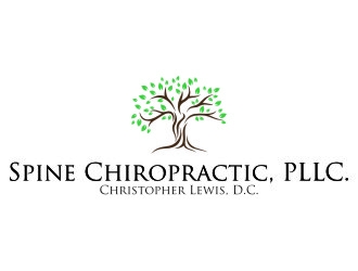 Spine Chiropractic is my Doing business as for marketing.  On my business cards and letter head I want Spine Chiropractic, PLLC.  Christopher Lewis, D.C. logo design by jetzu