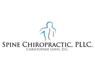 Spine Chiropractic is my Doing business as for marketing.  On my business cards and letter head I want Spine Chiropractic, PLLC.  Christopher Lewis, D.C. logo design by jetzu