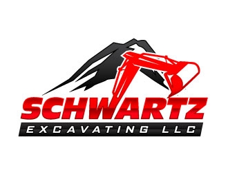 schwartz excavating llc logo design by daywalker