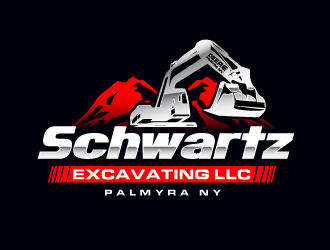 schwartz excavating llc logo design by PRN123