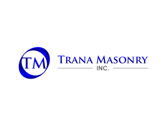 Trana Masonry Inc. logo design by meliodas