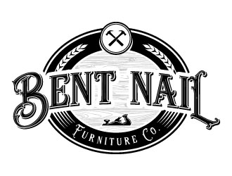 Bent Nail Furniture Co. logo design by daywalker