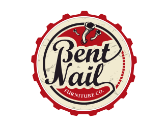 Bent Nail Furniture Co. logo design by kopipanas