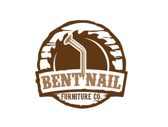 Bent Nail Furniture Co. logo design by jaize