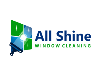 All Shine Window Cleaning logo design by Girly