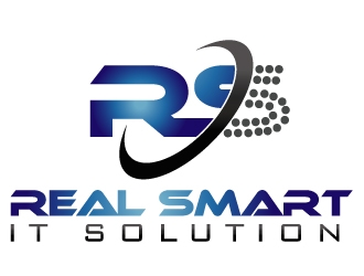 REAL SMART IT SOLUTION LLC logo design by PMG