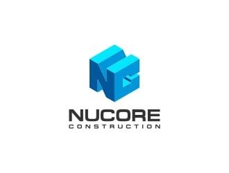 Nucore Construction logo design by senandung