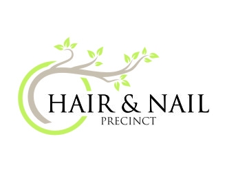 Hair & Nail Precinct logo design by jetzu