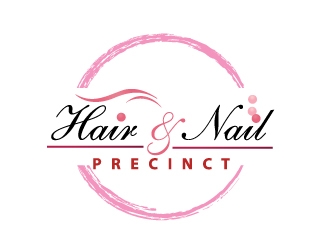 Hair & Nail Precinct logo design by webmall