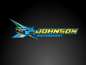 Johnson motorsports logo design by maniezkoe