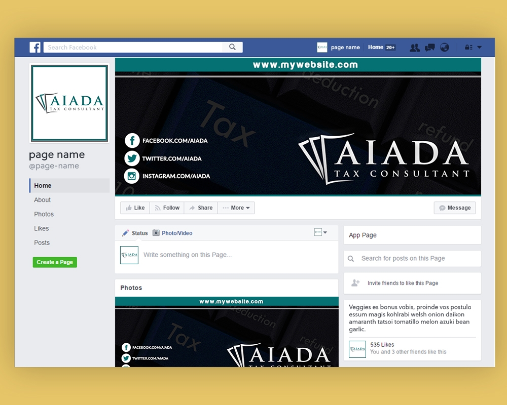 AIADA Tax Consultant logo design by MastersDesigns