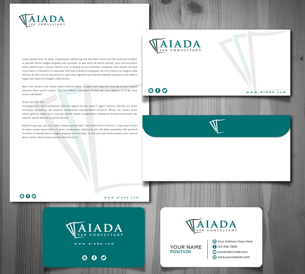 AIADA Tax Consultant logo design by scriotx