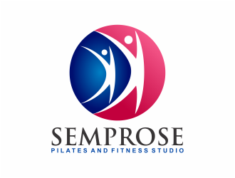 Semprose Pilates and Fitness Studio logo design by mutafailan