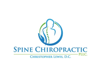Spine Chiropractic is my Doing business as for marketing.  On my business cards and letter head I want Spine Chiropractic, PLLC.  Christopher Lewis, D.C. logo design by jaize