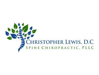 Spine Chiropractic is my Doing business as for marketing.  On my business cards and letter head I want Spine Chiropractic, PLLC.  Christopher Lewis, D.C. logo design by Girly