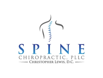 Spine Chiropractic is my Doing business as for marketing.  On my business cards and letter head I want Spine Chiropractic, PLLC.  Christopher Lewis, D.C. logo design by jaize
