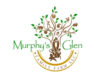 Murphys Glen Family Farm LLC logo design by DreamLogoDesign
