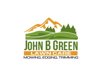 John B Green Lawn Care logo design by MarkindDesign