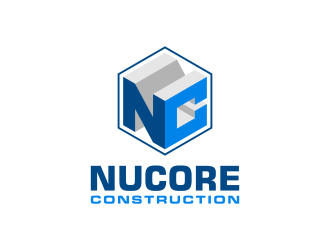 Nucore Construction logo design by pakNton