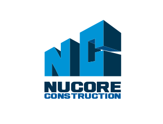 Nucore Construction logo design by coco