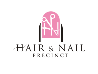 Hair & Nail Precinct logo design by Foxcody