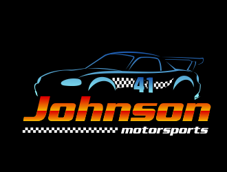 Johnson motorsports logo design by beejo