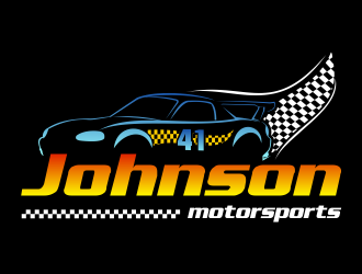 Johnson motorsports logo design by beejo