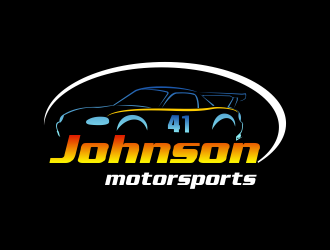 Johnson motorsports logo design by beejo